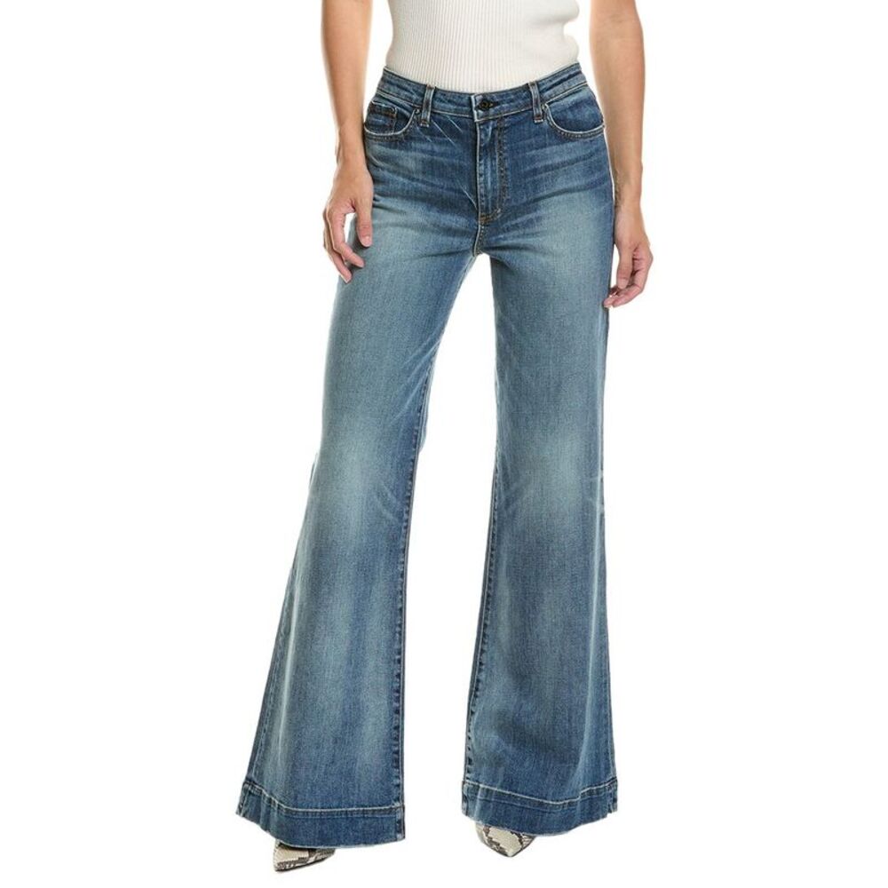 Askk Ny Womens  Juniper Wide Leg Joshua Tree Jean, Blue